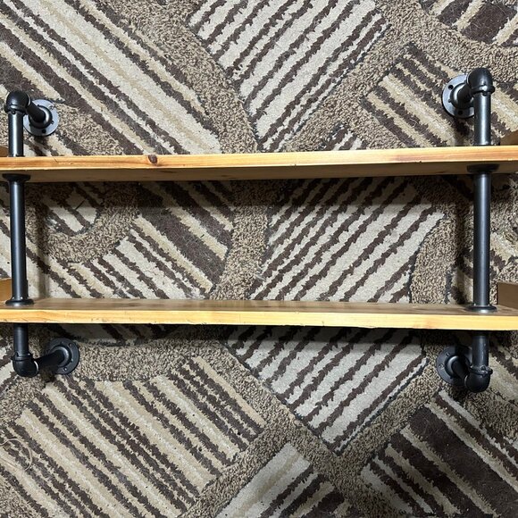 Industrial Pipe Shelf - - Picture 2 of 6